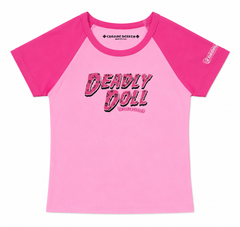 Deadly Doll Chrome Heart Tee (PINK)