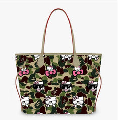 Kitty Camo Club Tote