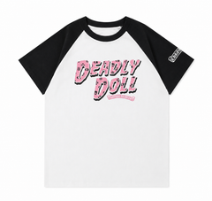 Deadly Doll Chrome Heart Tee (White)
