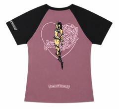 Deadly Doll Chrome Heart Tee (PLUM)
