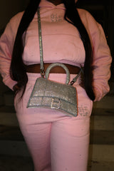 PINK ICED JOGGERS