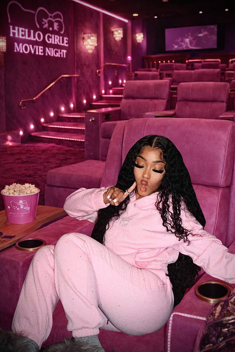 Rhinestone Pink lounge Sett