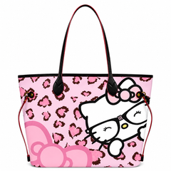 Pink Leopard Kitty Tote