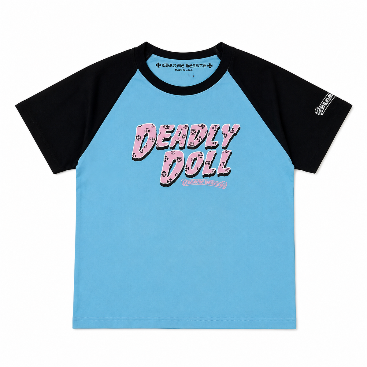 Deadly Doll Chrome Heart Tee (BLUE)