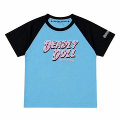 Deadly Doll Chrome Heart Tee (BLUE)