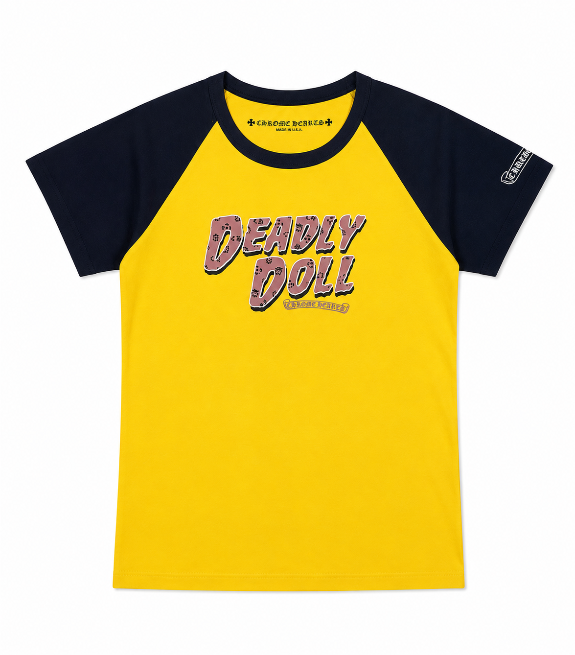Deadly Doll Chrome Heart Tee (YELLOW)